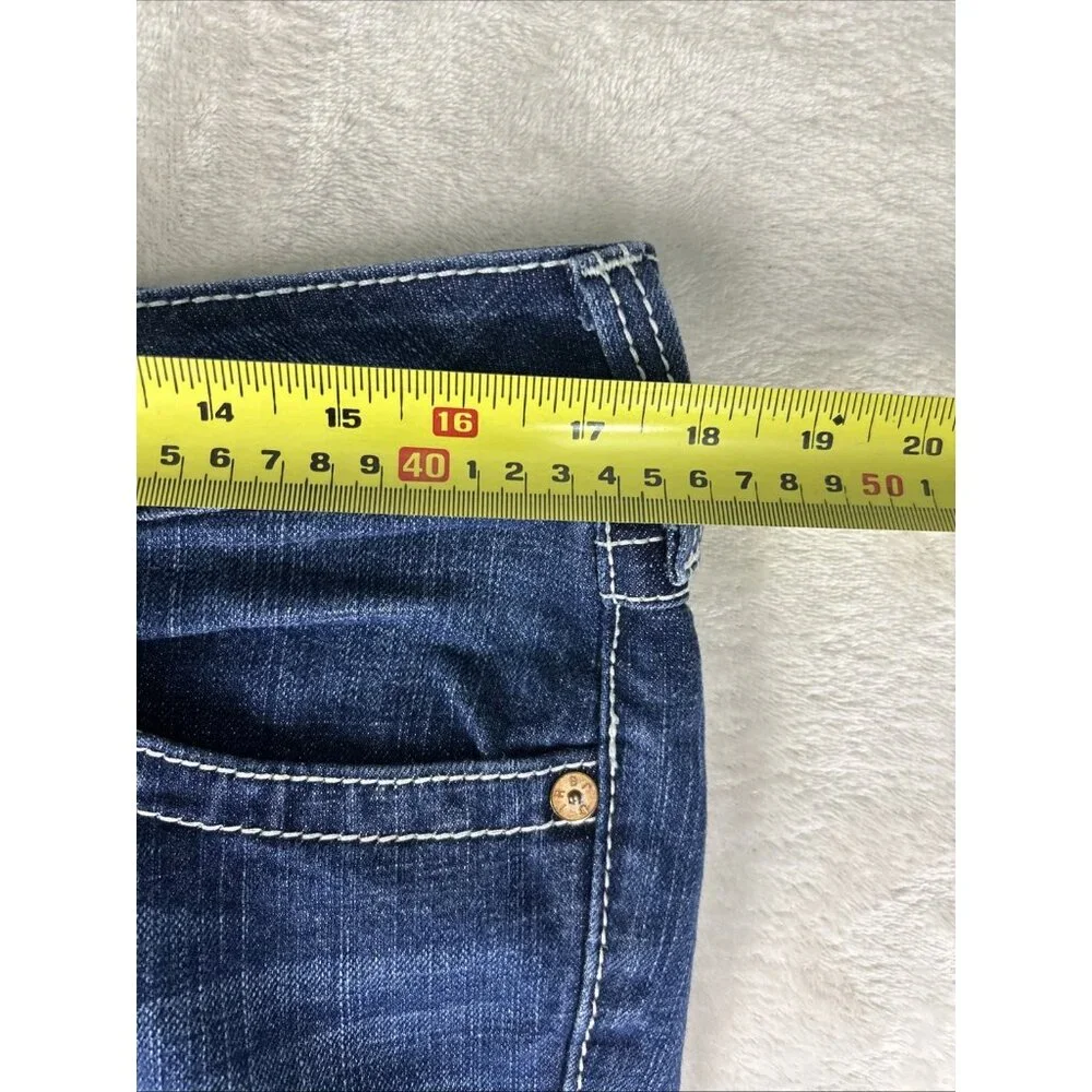 True Religion Becky Boot Cut Jeans Womens Size 32 Western Rodeo School Denim USA - Picture 7 of 14